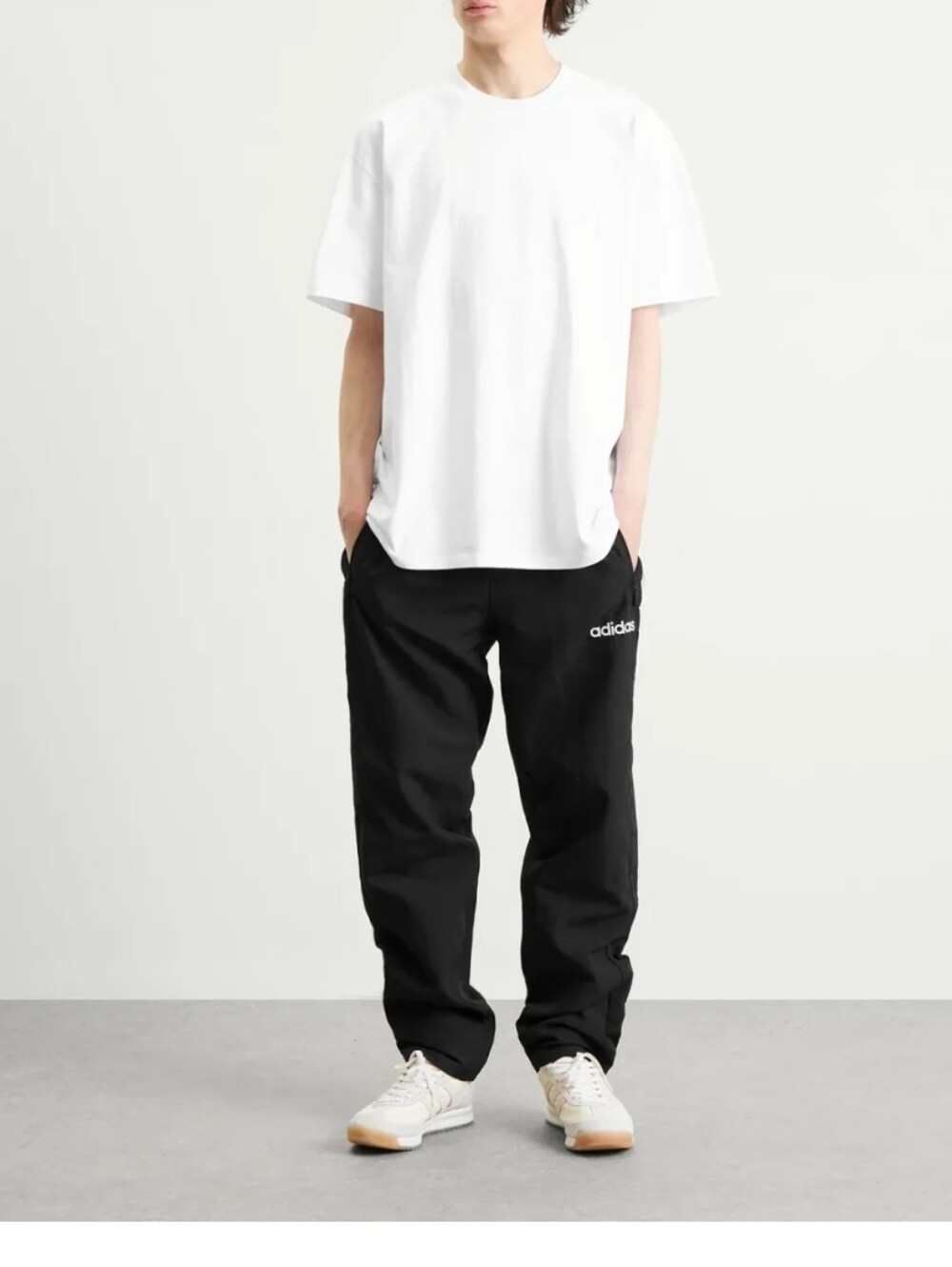 Adidas Clasic Black Casual Logo Track Pants Size L
